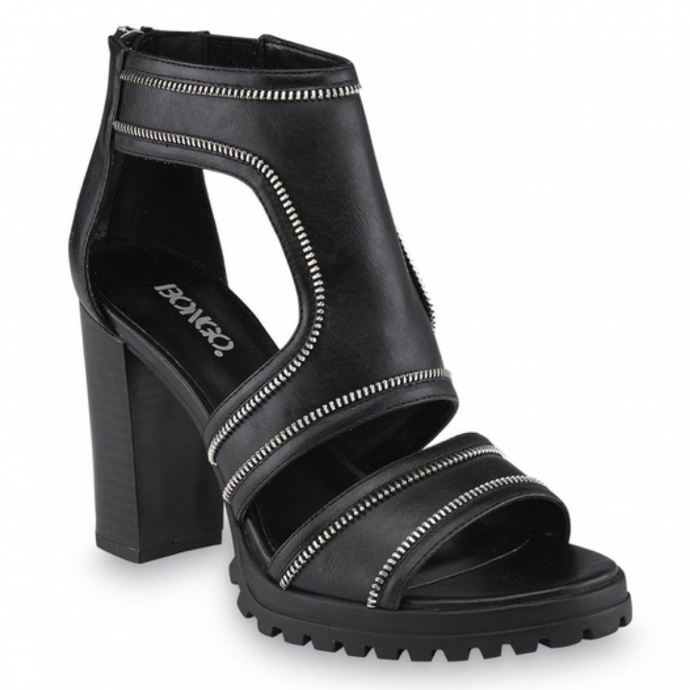 Bongo Stella Vintage Chunky Edgy Heels Size 8.5